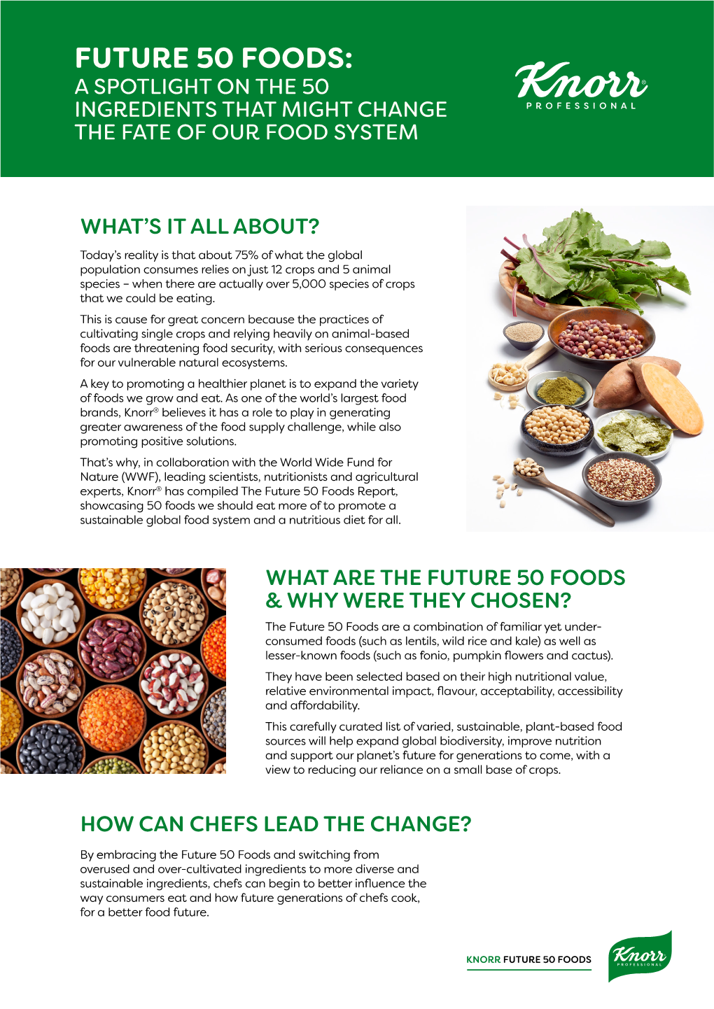 Future 50 Foods: a Spotlight on the 50 Ingredients That Might Change the Fate of Our Food System