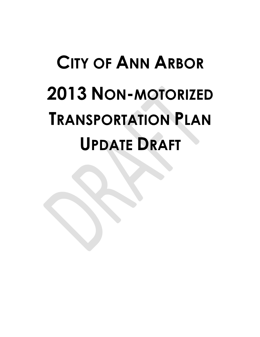 Pdf of Draft 2013 Non-Motorized Transportation Plan Update