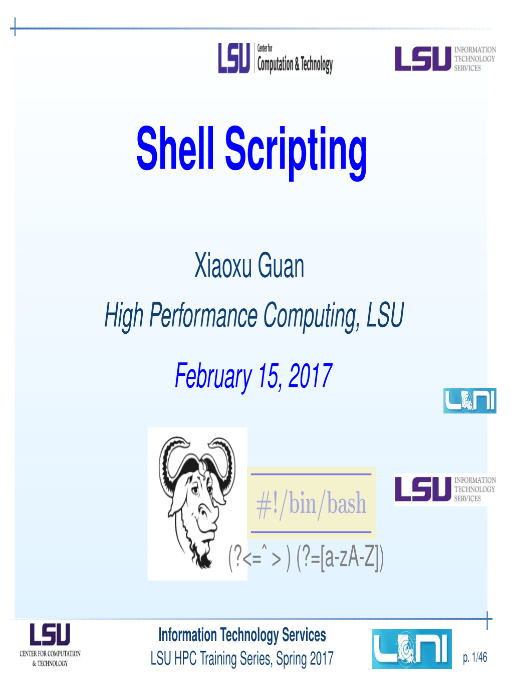 Shell Scripting