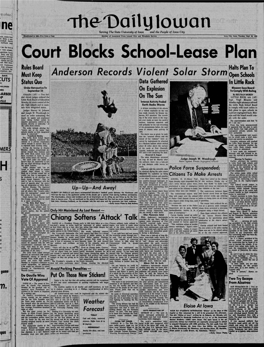 Daily Iowan (Iowa City, Iowa), 1958-09-30