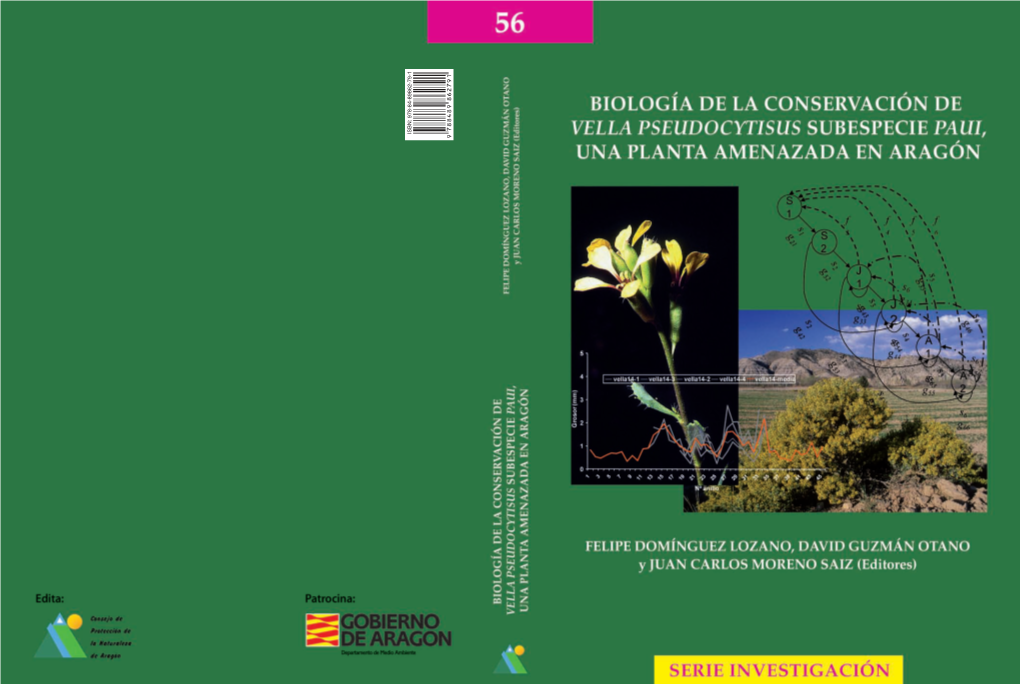 Biología De La Conservación De Vella Pseudocytisus Subespecie Paui, Una Planta Amenazada En Aragón