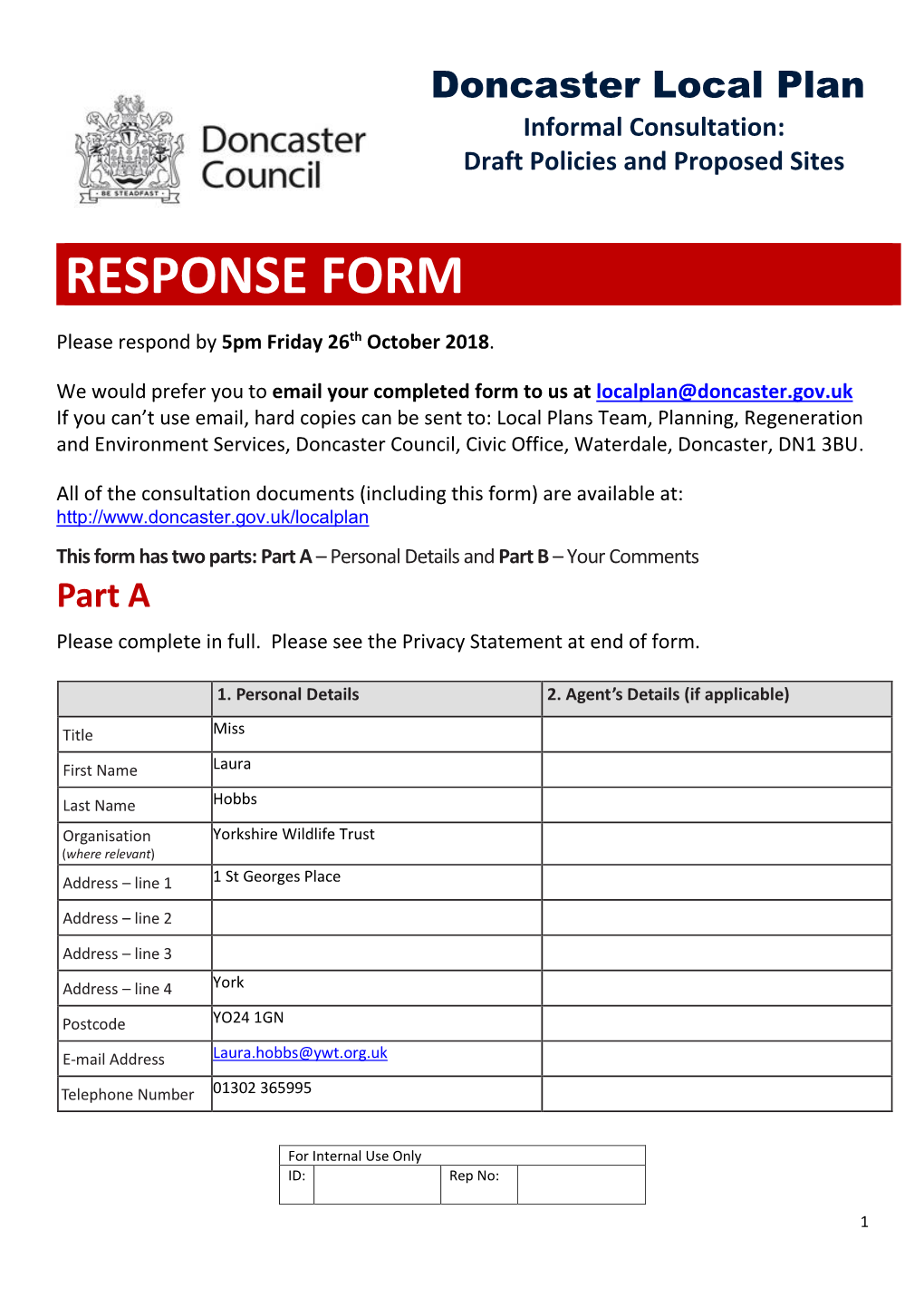 Response Form