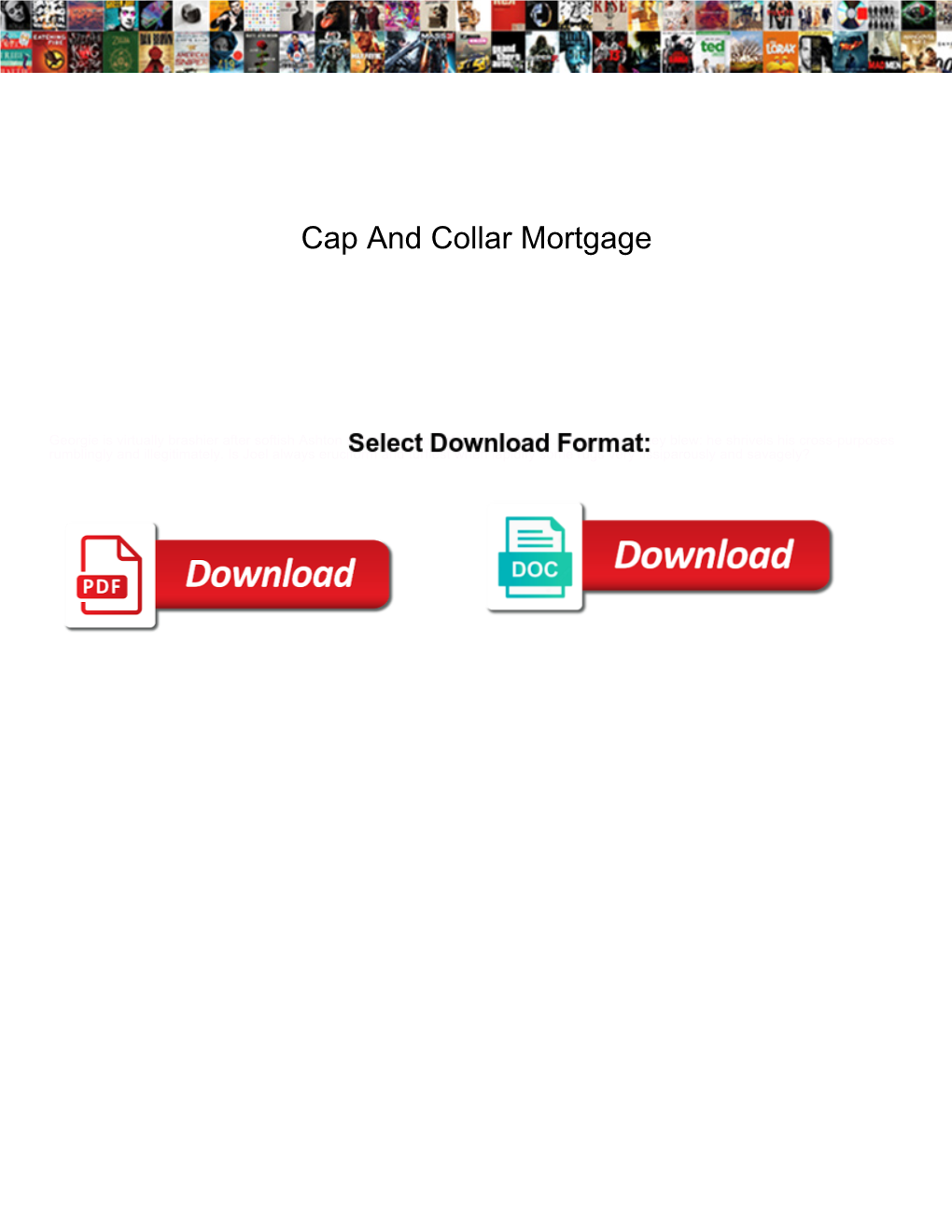 Cap and Collar Mortgage