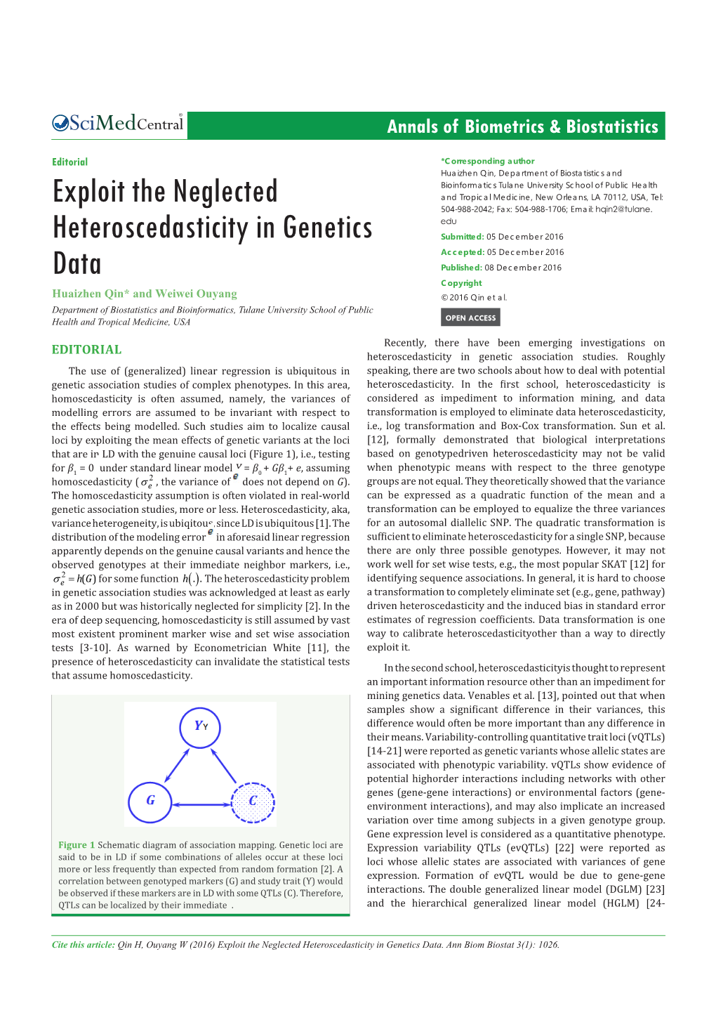 Exploit the Neglected Heteroscedasticity in Genetics Data