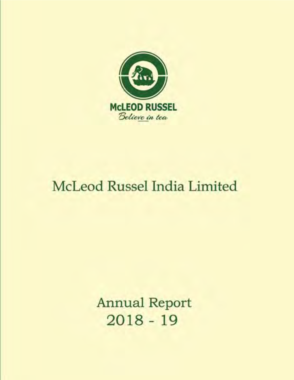 Annual Report on CSR Activities