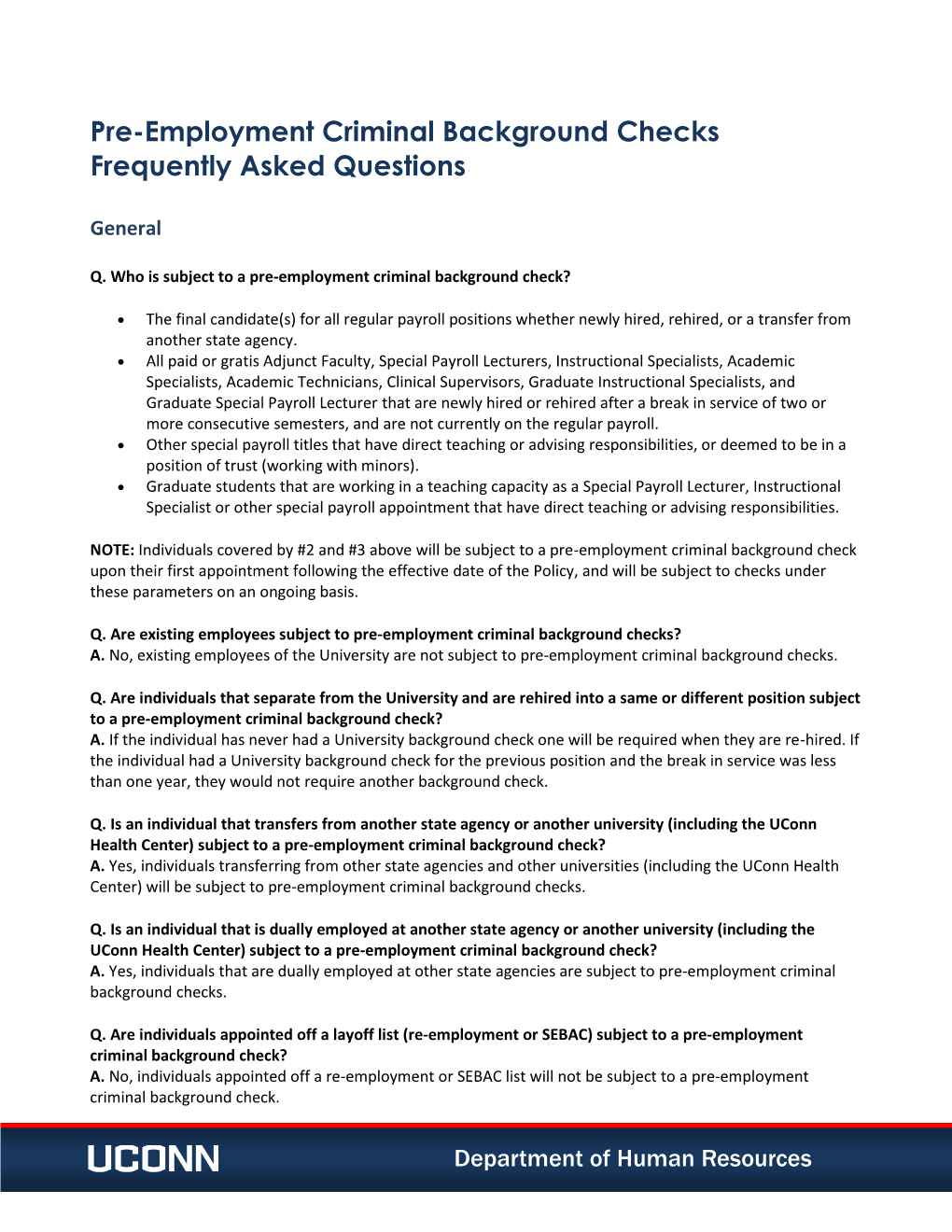 Criminal Background Check Frequently Asked Questions.Pdf