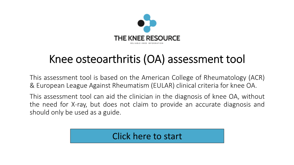 One Is There Usage-Related Knee Joint Pain?