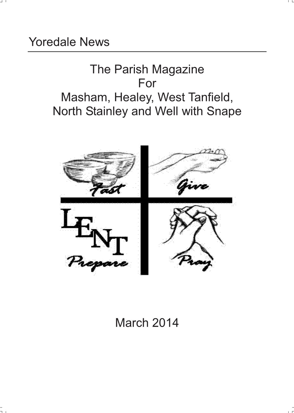 Yoredale News the Parish Magazine for Masham, Healey, West Tanfield