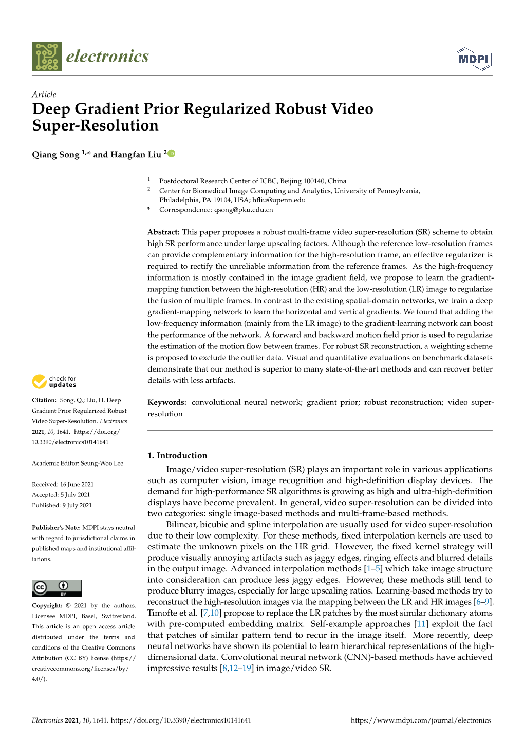 Deep Gradient Prior Regularized Robust Video Super-Resolution