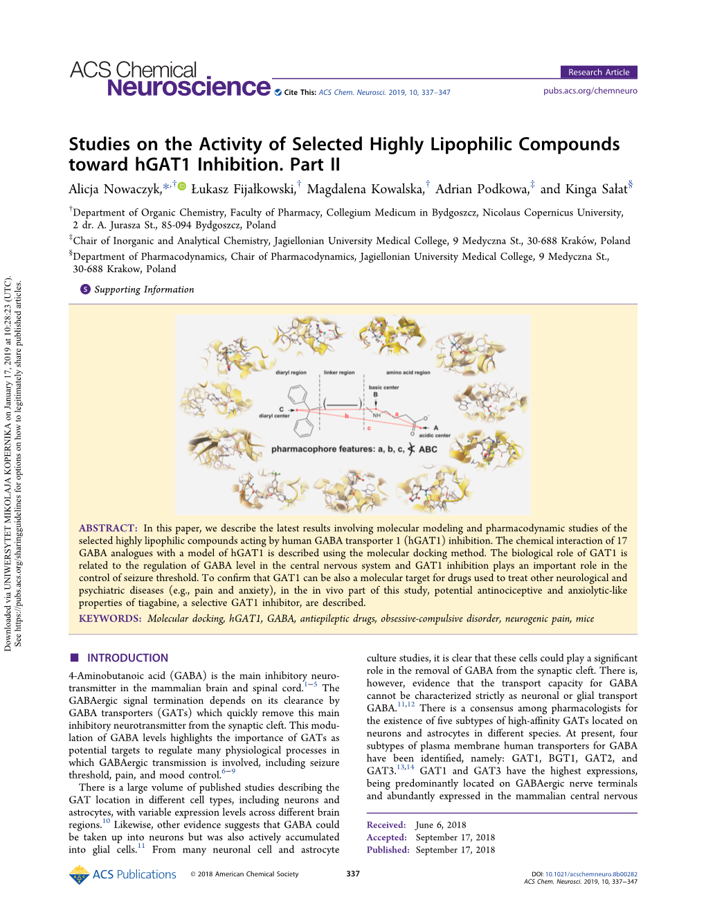 Studies on the Activity of Selected Highly Lipophilic Compounds Toward Hgat1 Inhibition. Part II