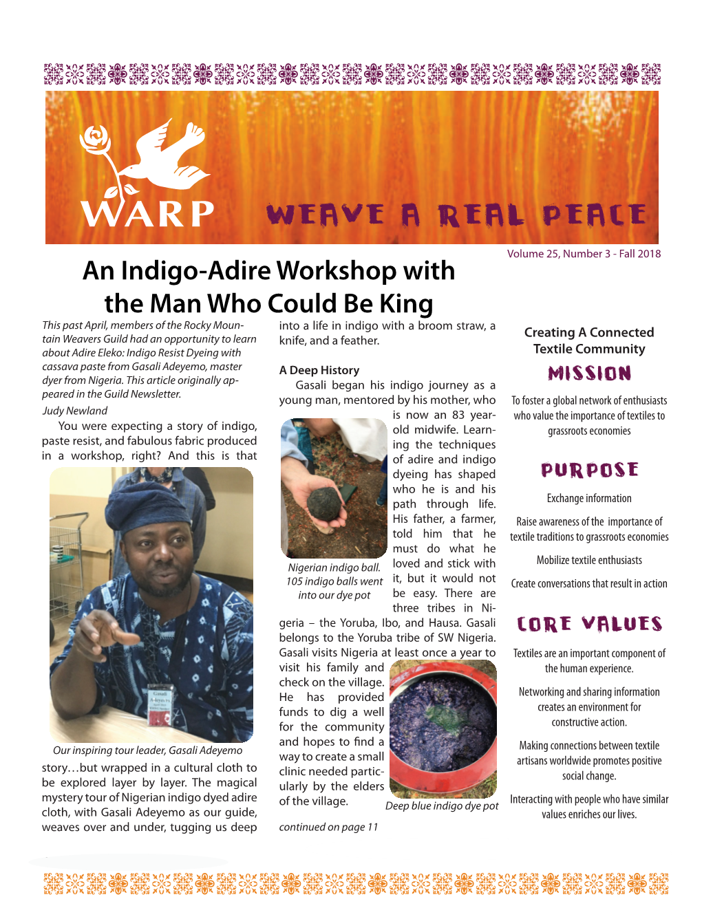 An Indigo-Adire Workshop with the Man Who Could Be King