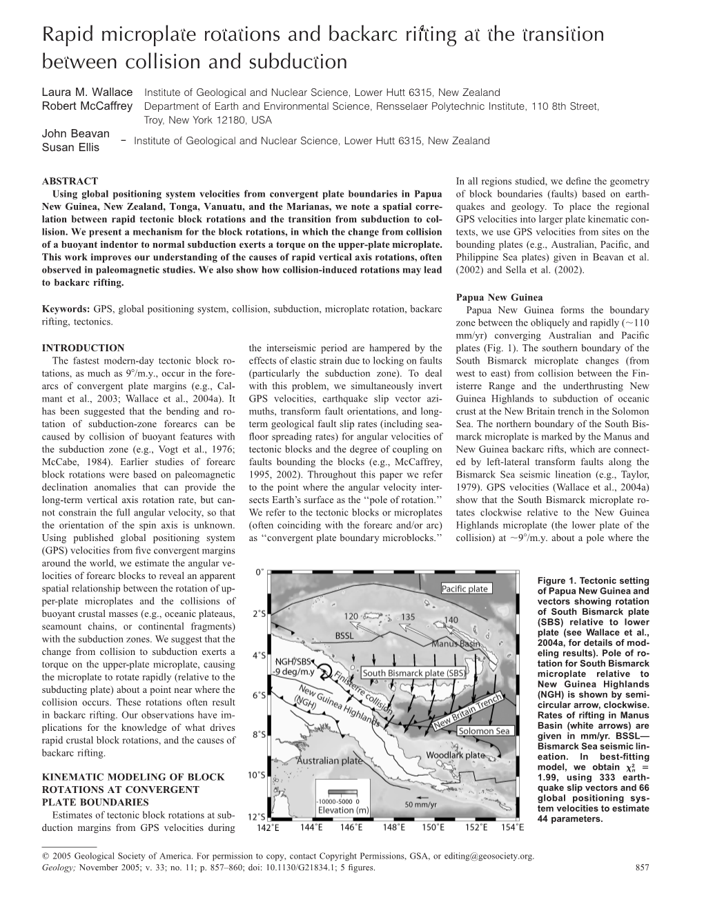 Rapid Microplate Rotations and Backarc Rifting at the Transition Between Collision and Subduction