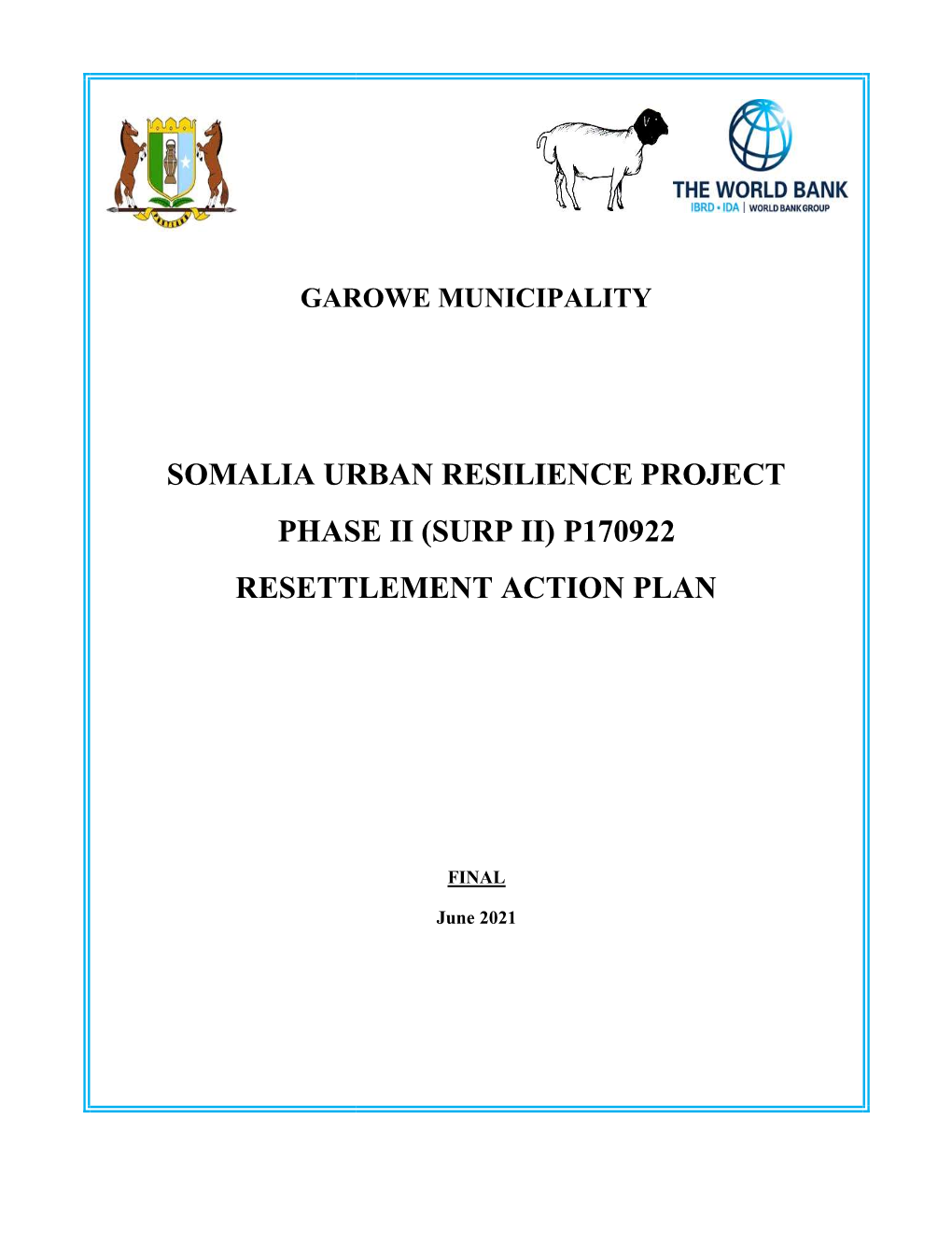 Somalia Urban Resil Phase Ii (Surp