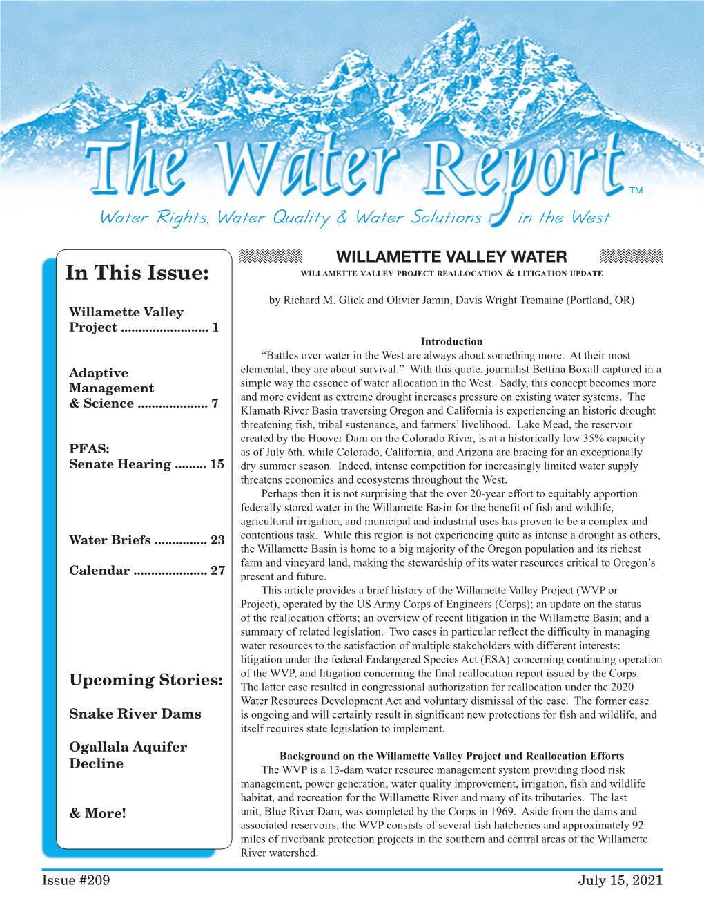 The Water Report No