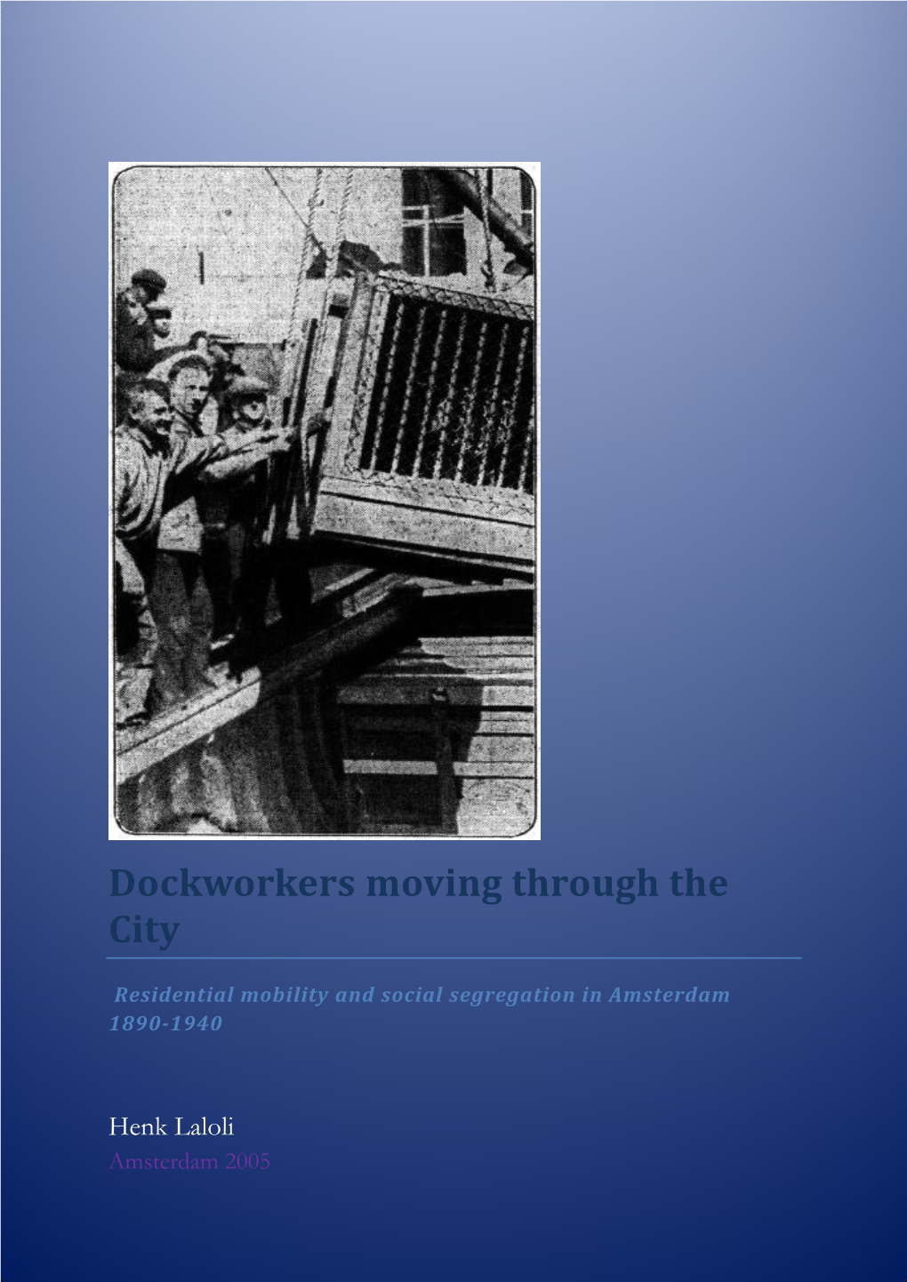 Dockworkers Moving Through the City