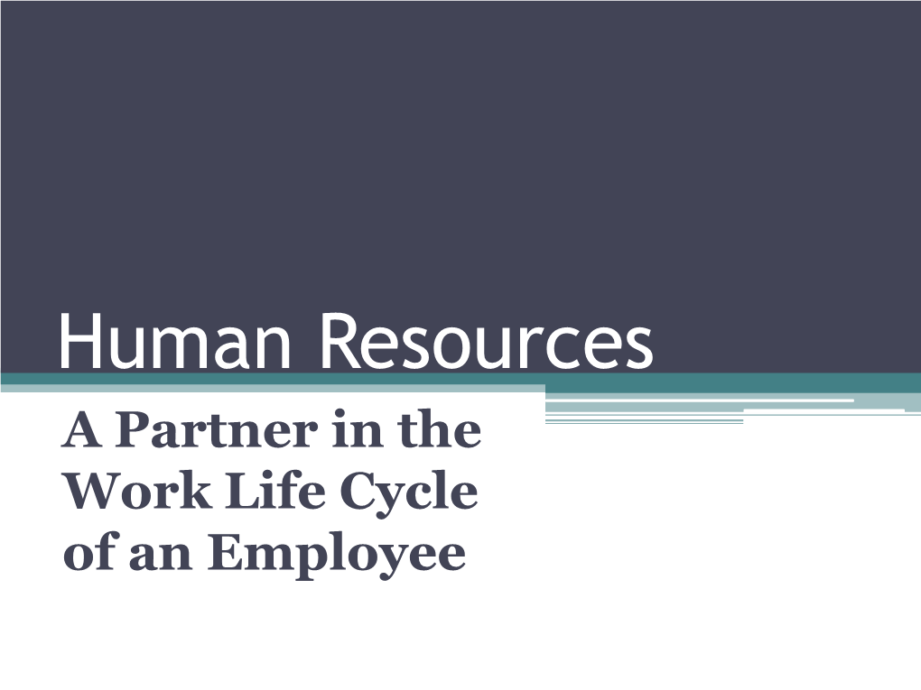 Human Resources Professional Development Programs