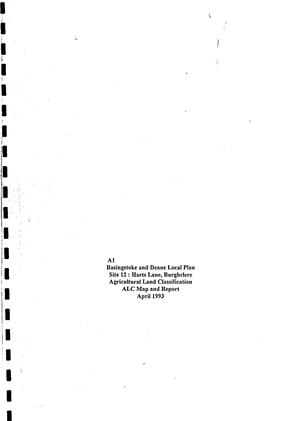 Al Basingstoke and Deane Local Plan Site 12 : Harts Lane, Burghclere