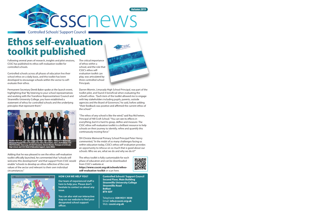 Ethos Self-Evaluation Toolkit Published