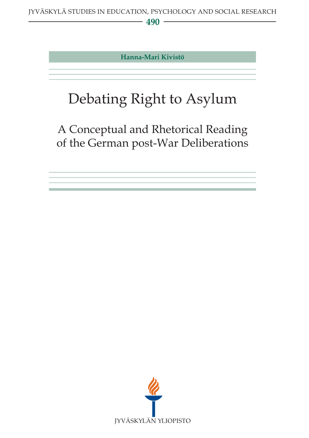 Debating Right to Asylum