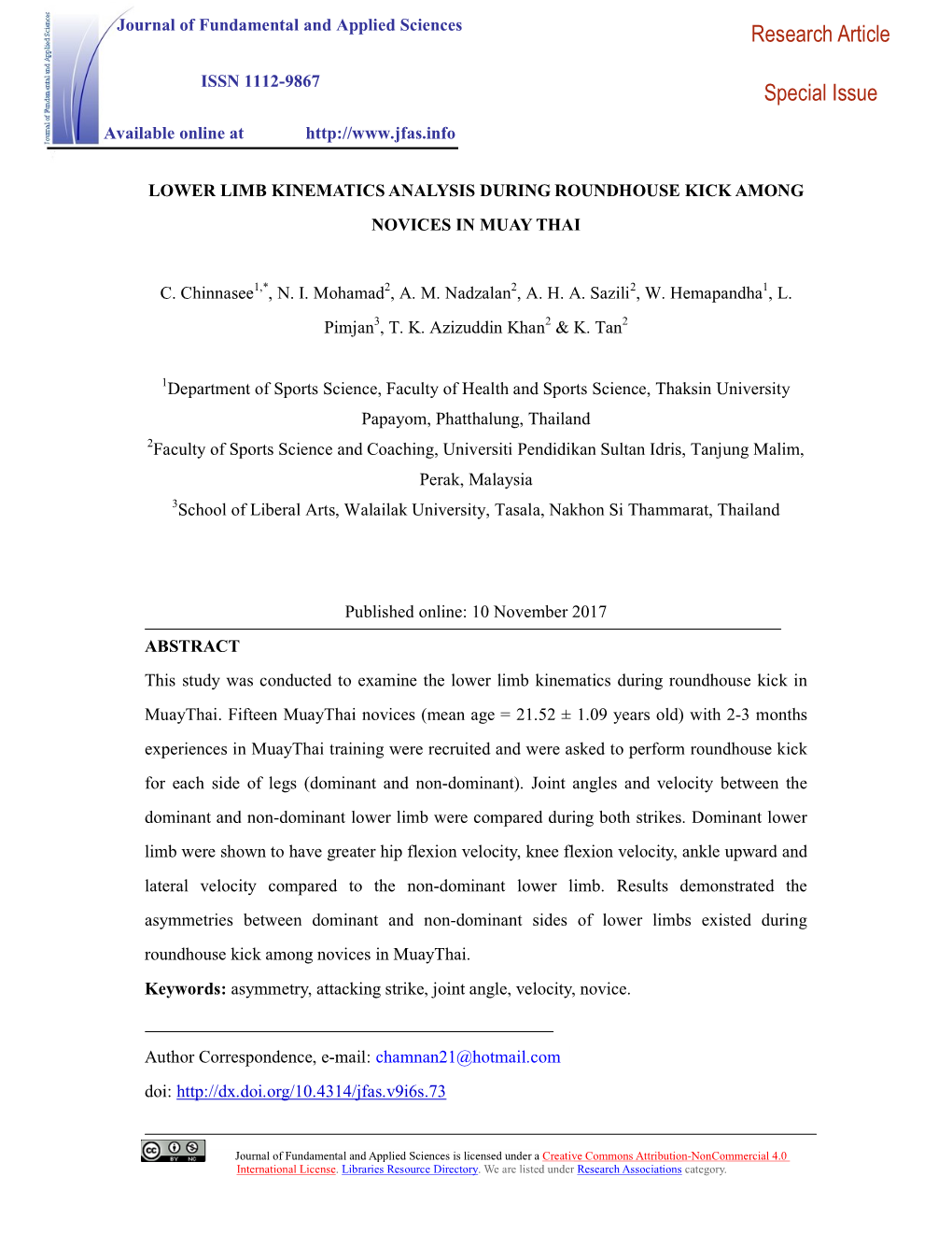 Research Article Special Issue