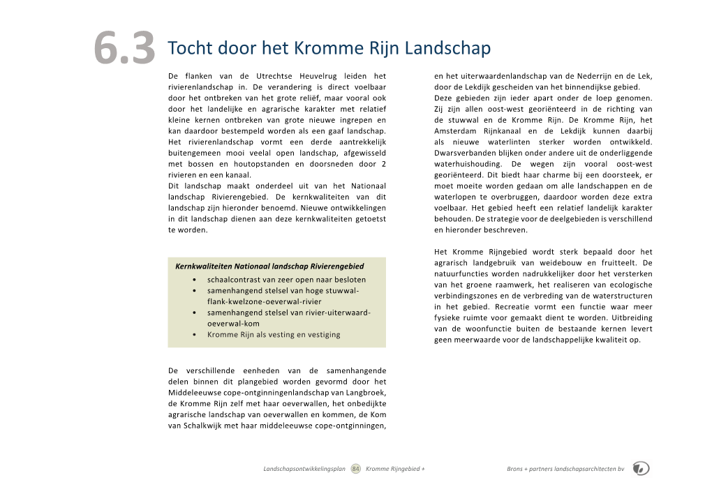 Tocht Door Het Kromme Rijn Landschap De Flanken Van De Utrechtse Heuvelrug Leiden Het En Het Uiterwaardenlandschap Van De Nederrijn En De Lek, Rivierenlandschap In