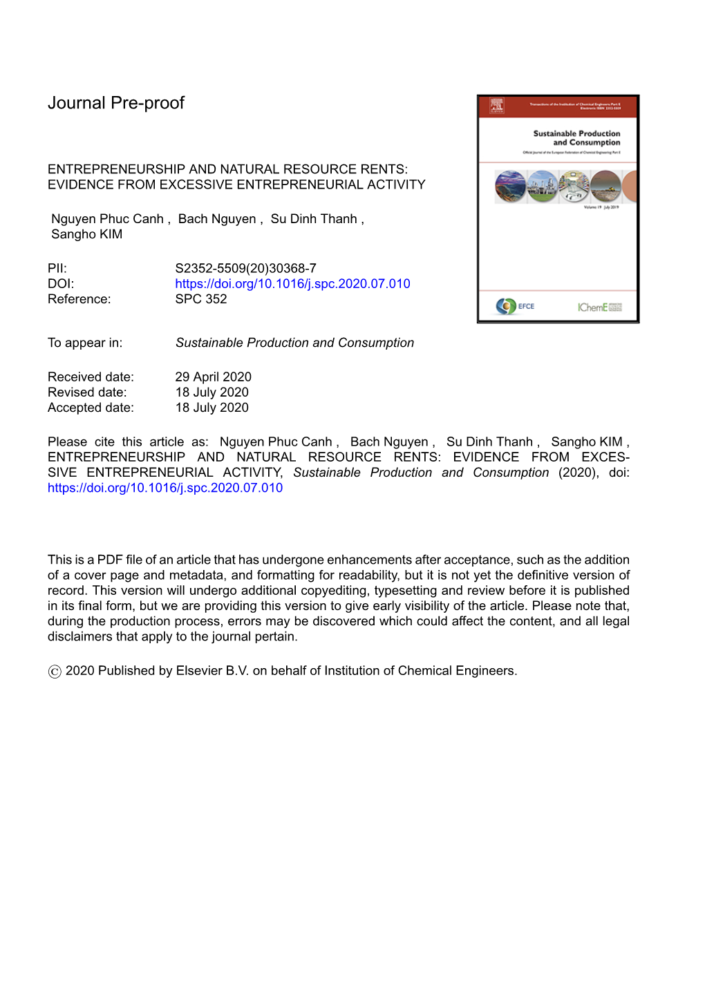 Entrepreneurship and Natural Resource Rents: Evidence from Excessive Entrepreneurial Activity