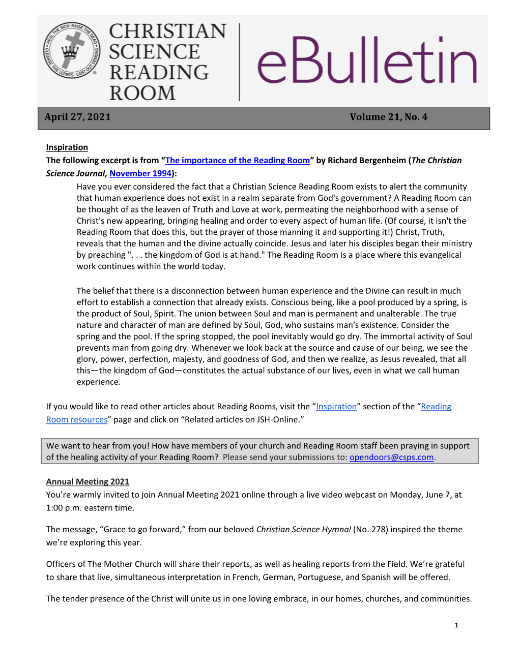 Preview PDF April 30, 2021 Ebulletin