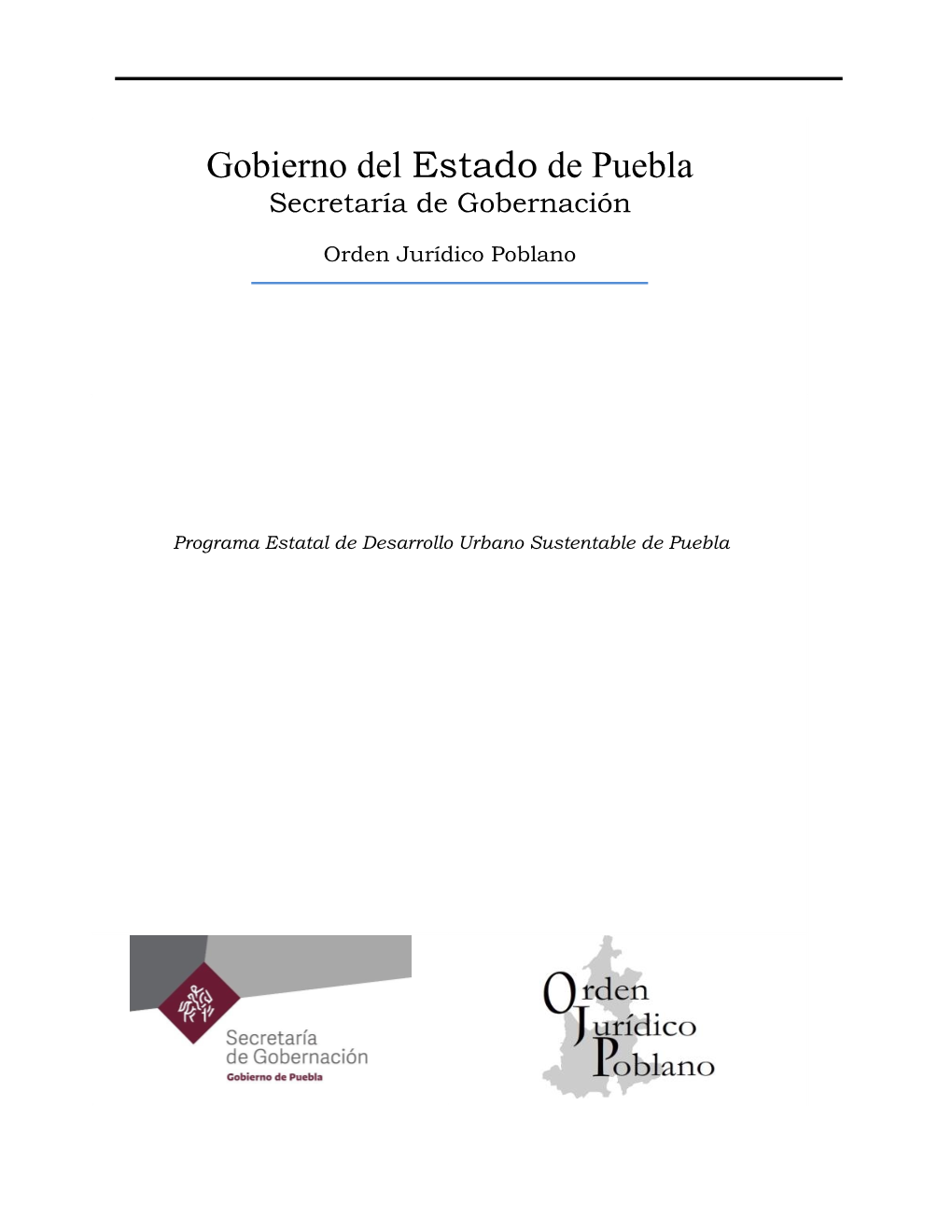 Gobierno Del Estado De Puebla Secretaría De Gobernación