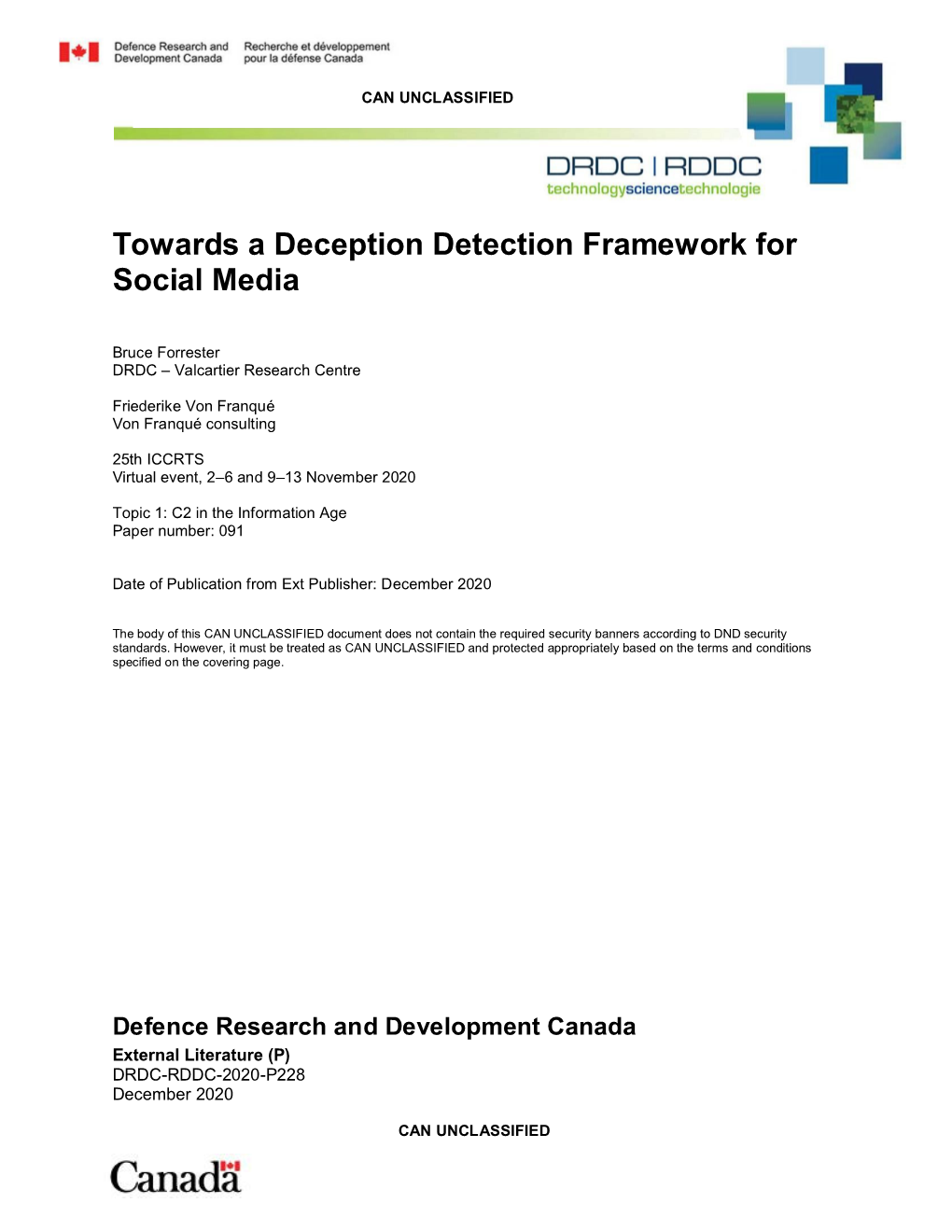 Towards a Deception Detection Framework for Social Media