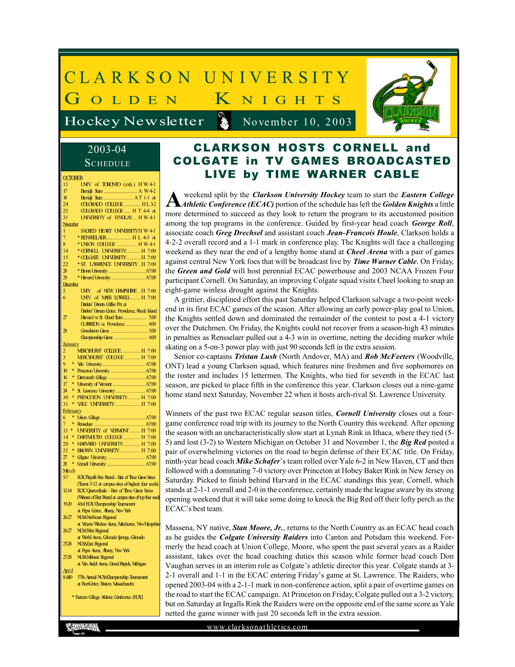 Clarkson University Athletics