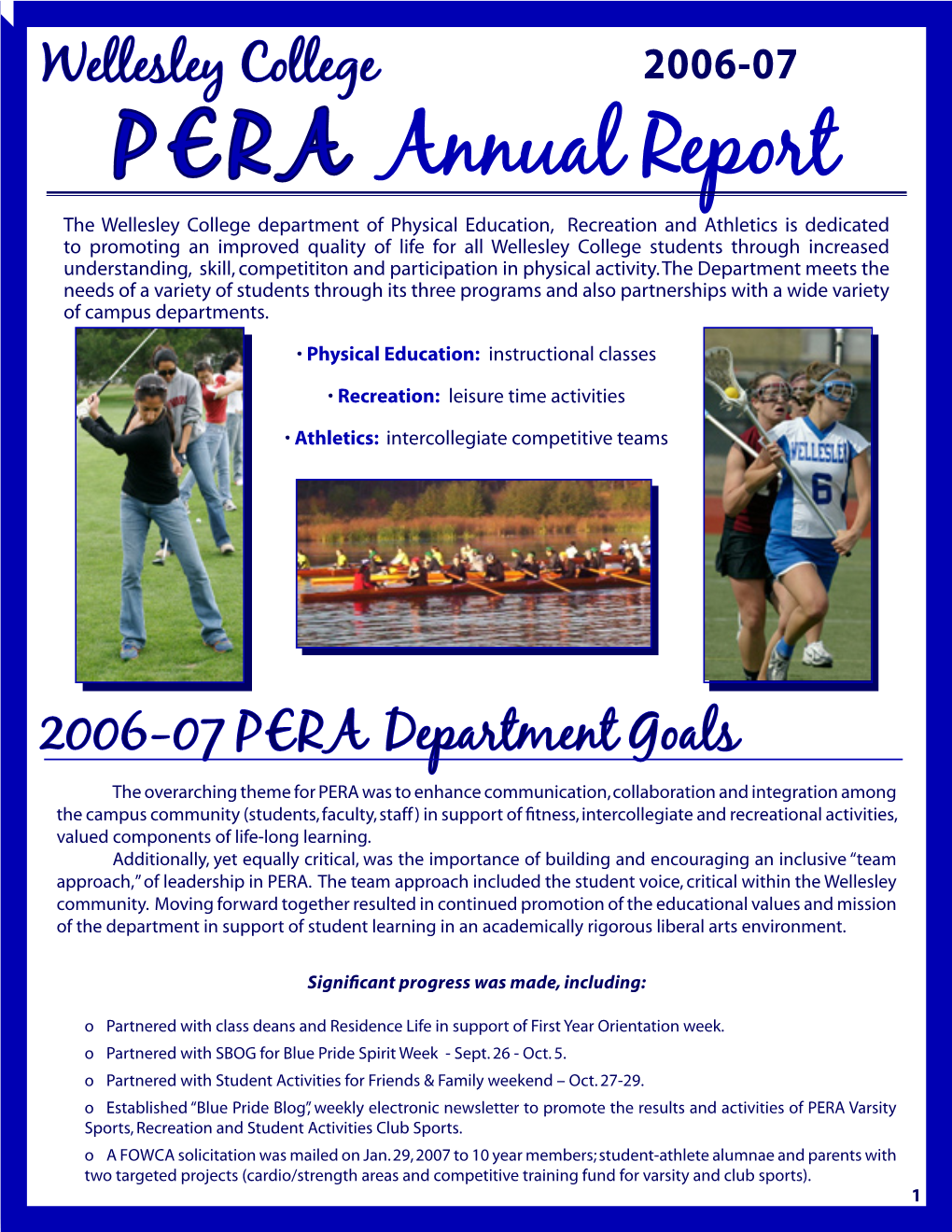 P E R a Annual Report