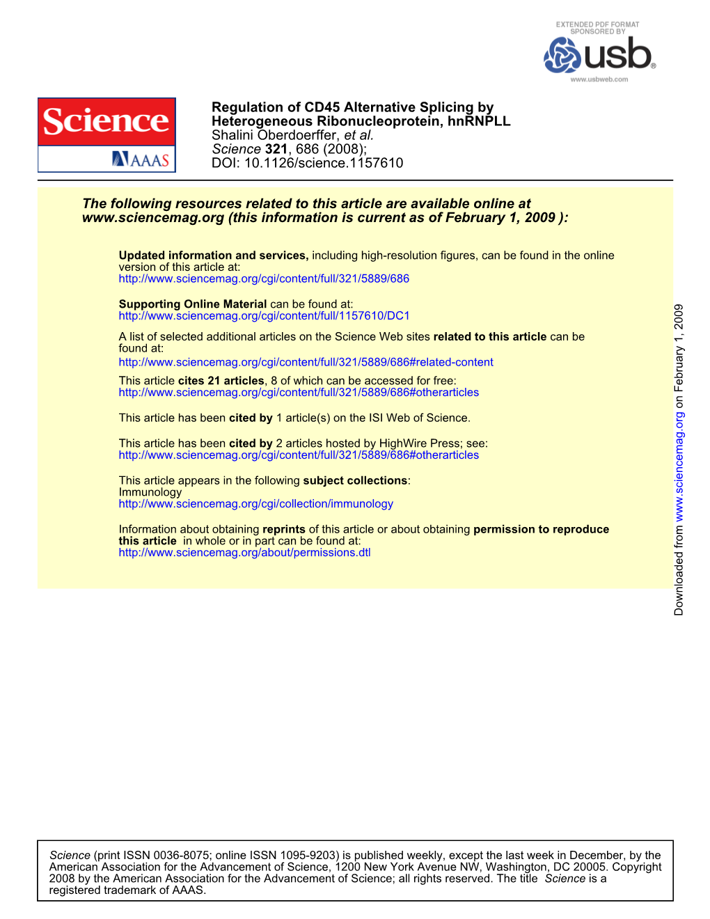 Moita L Co-Author 2008 Science 3.Pdf