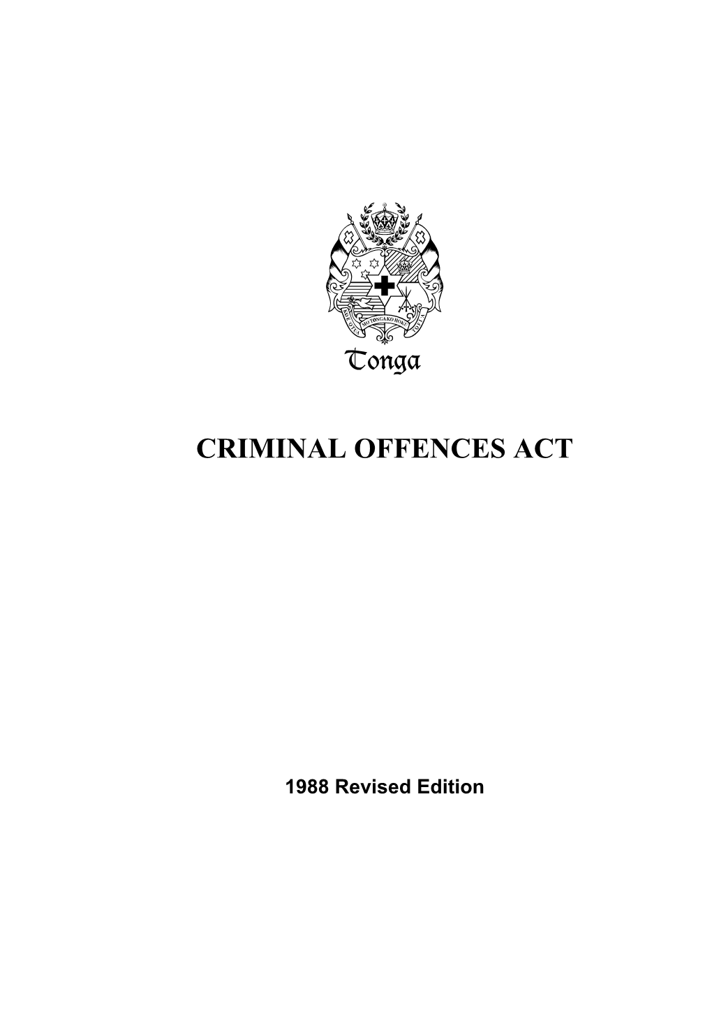 Criminal Offences Act