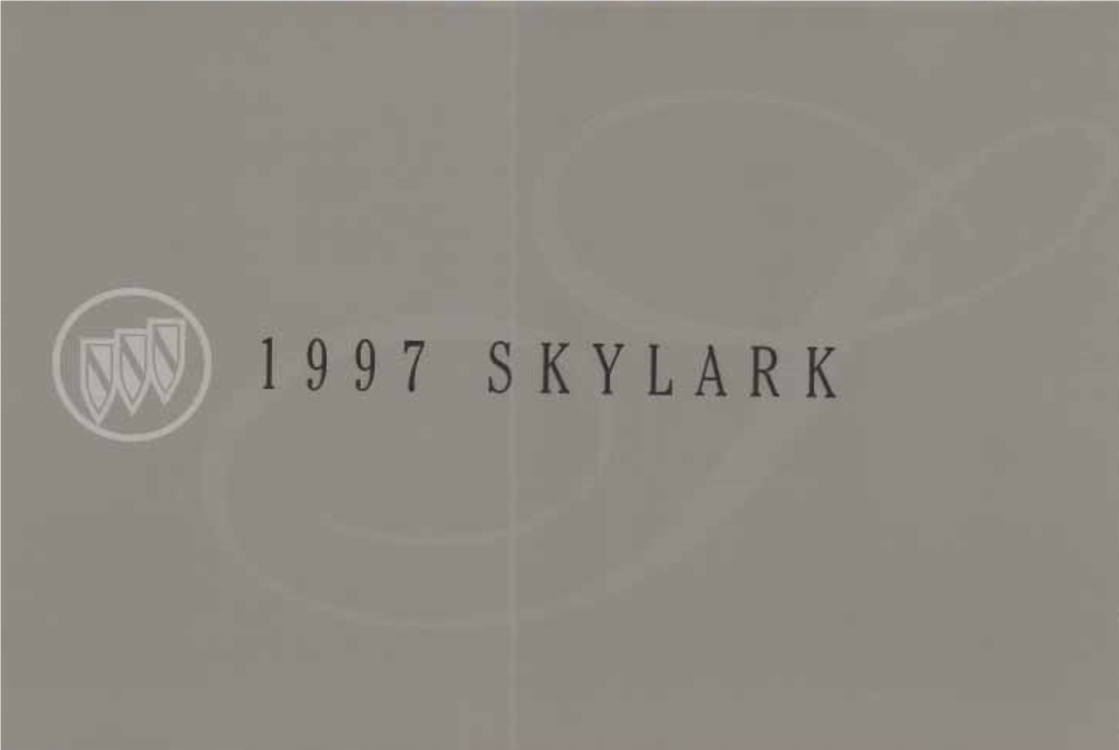 1997 Buick Skylark Owner's Manual