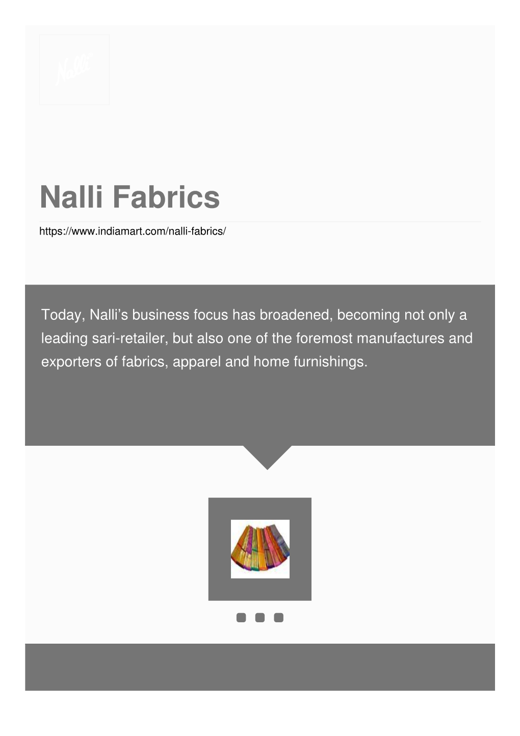 Nalli Fabrics