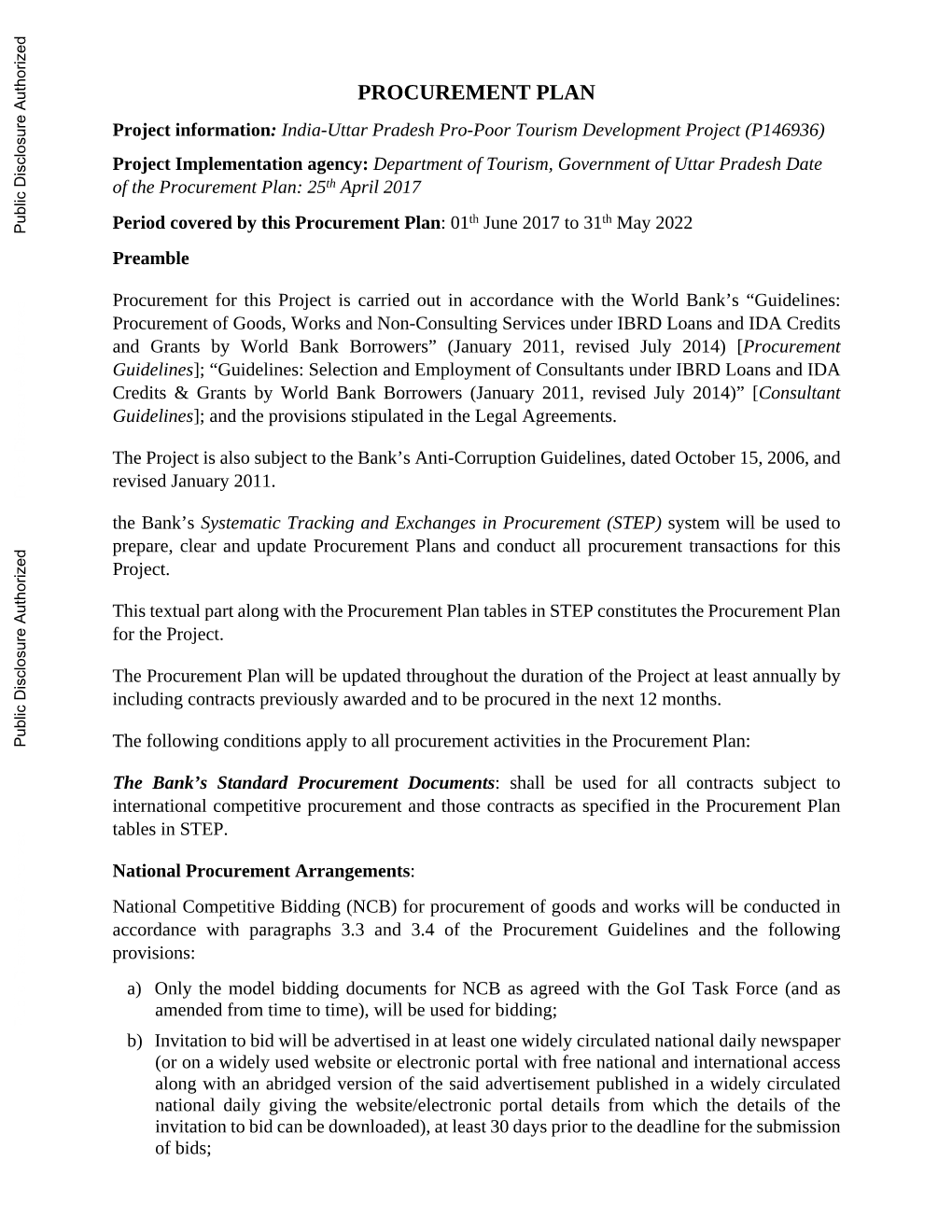 World Bank Document