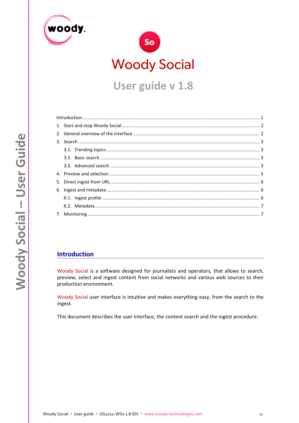 Woody Social User Guide