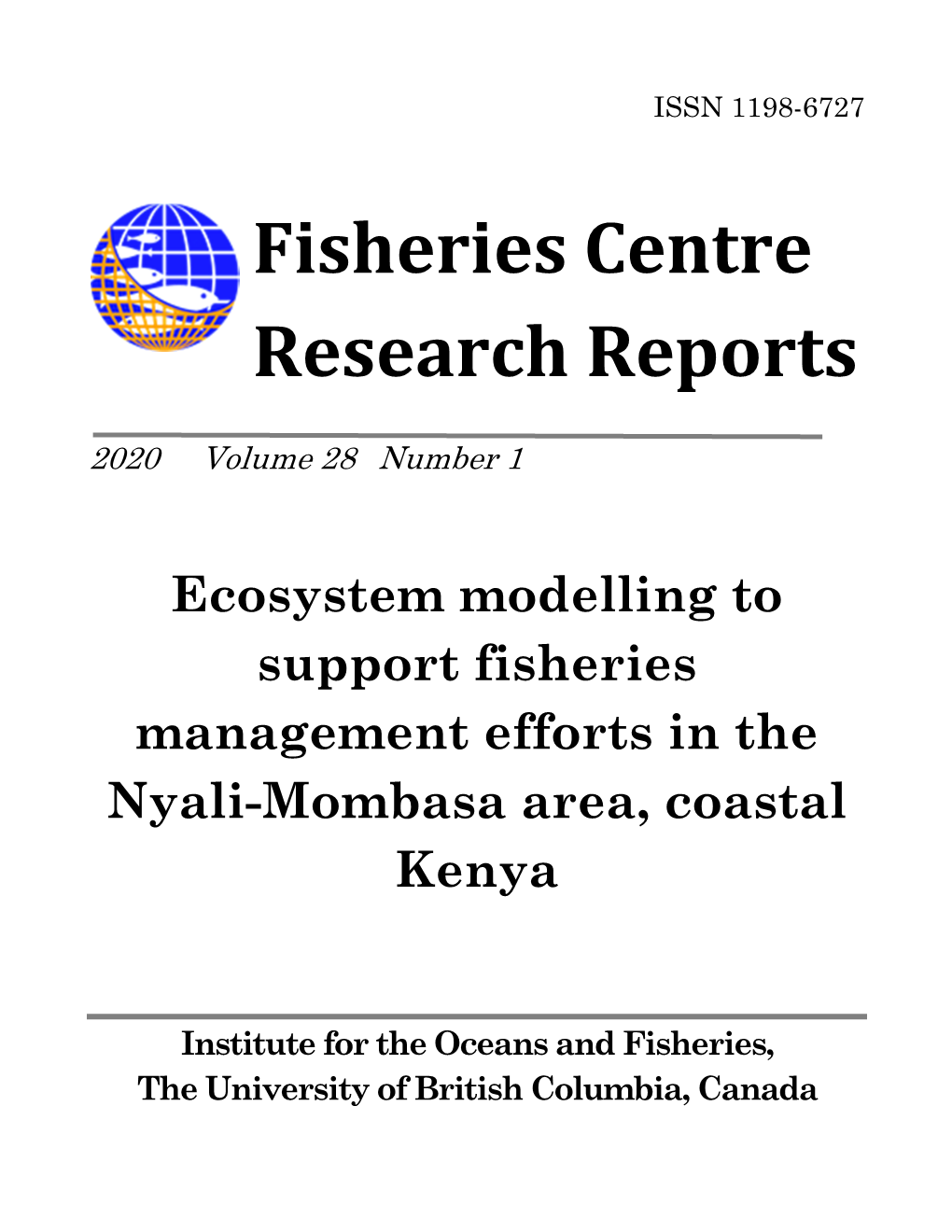 Fisheries Centre Research Reports