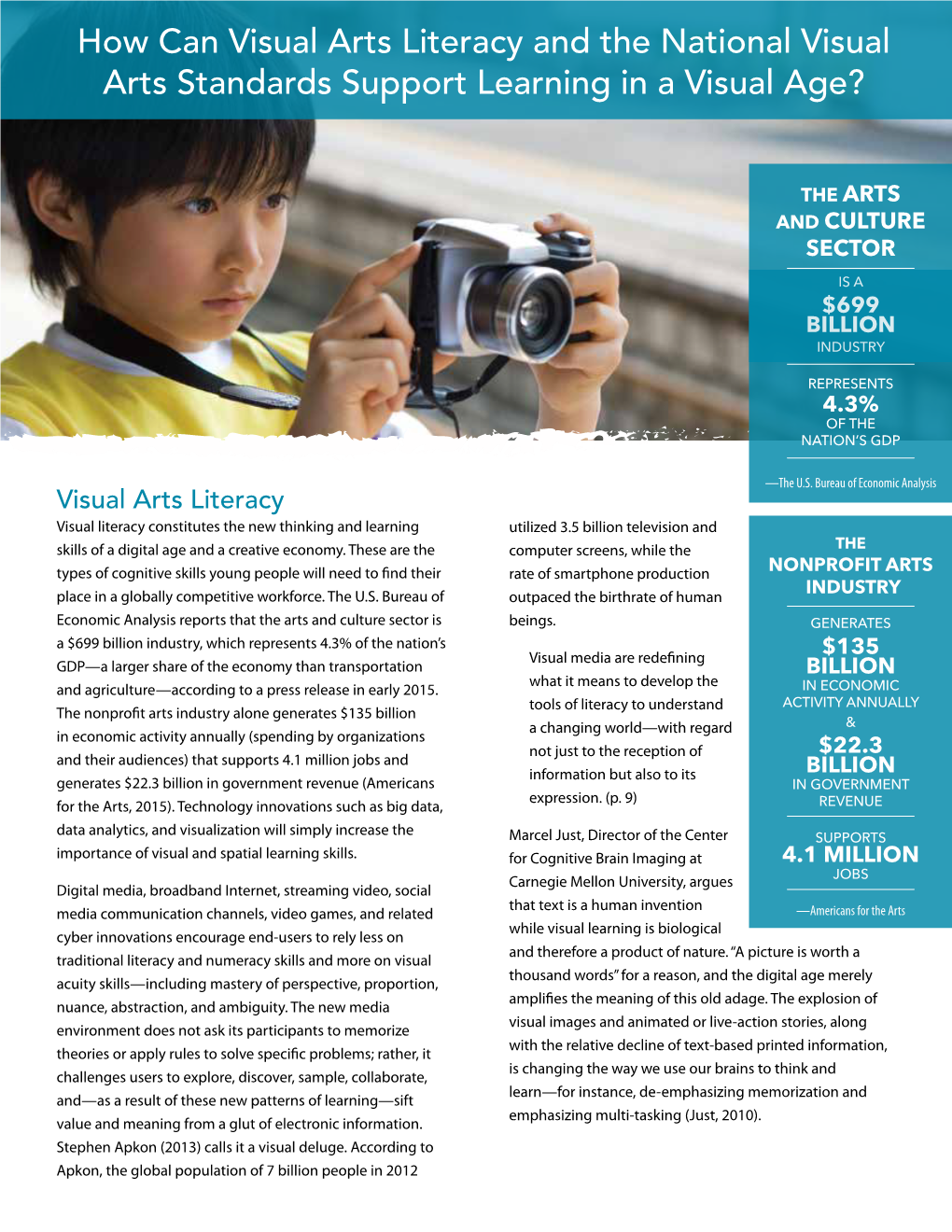 How Can Visual Arts Literacy and the National Visual Arts Standards Support Learning in a Visual Age?