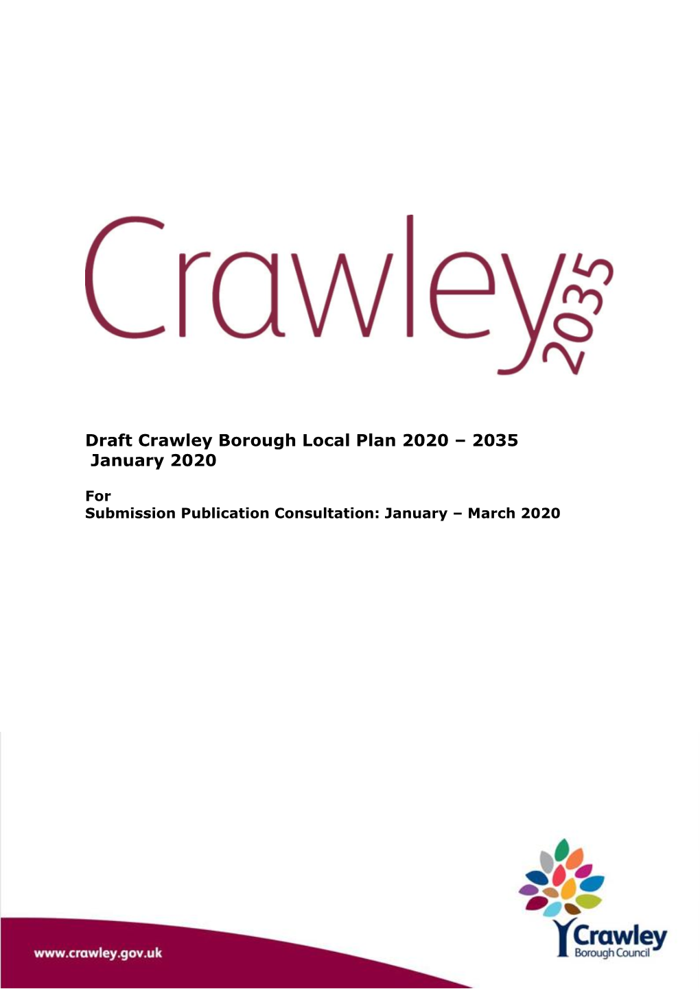 Draft Crawley Borough Local Plan 2020 – 2035 January 2020
