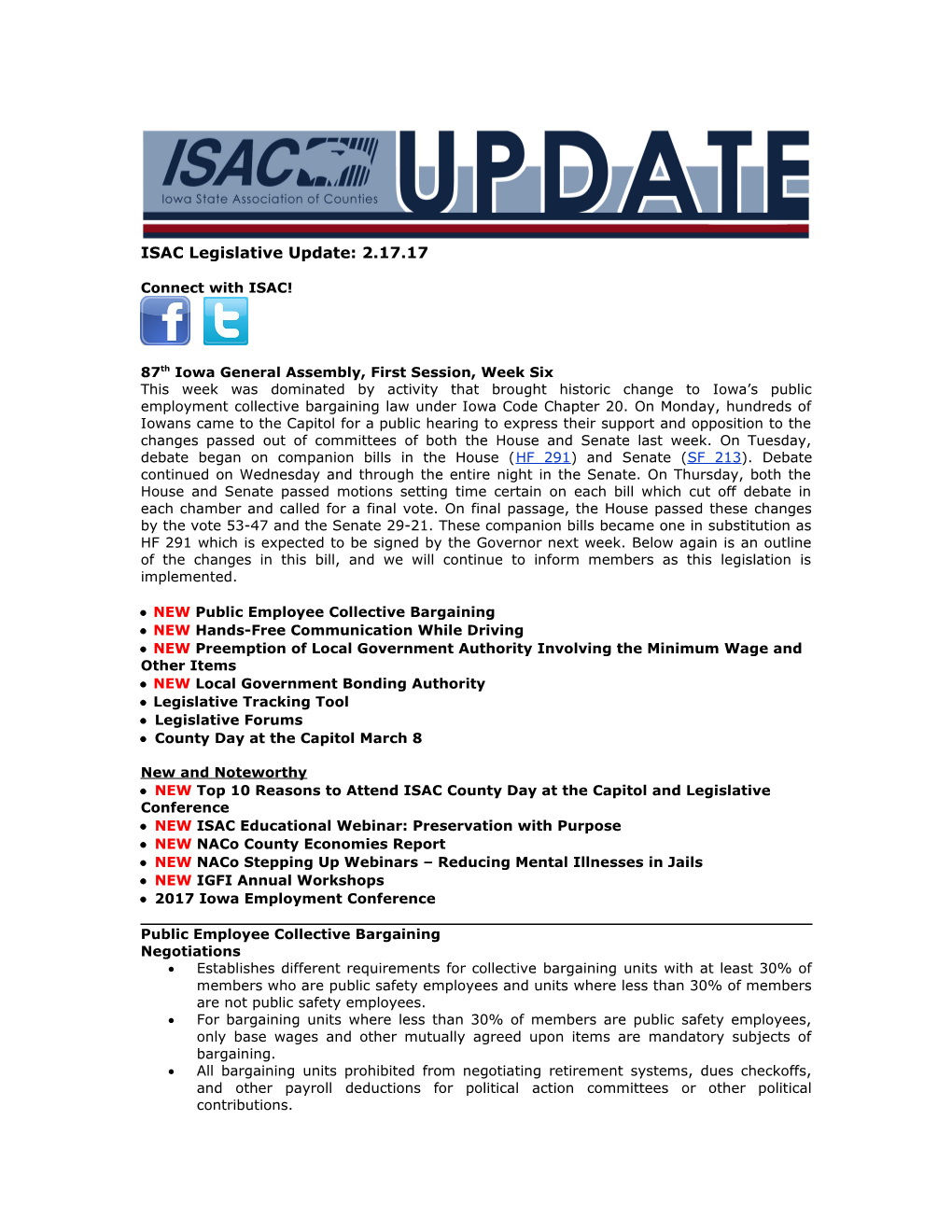 ISAC Legislative Update s1