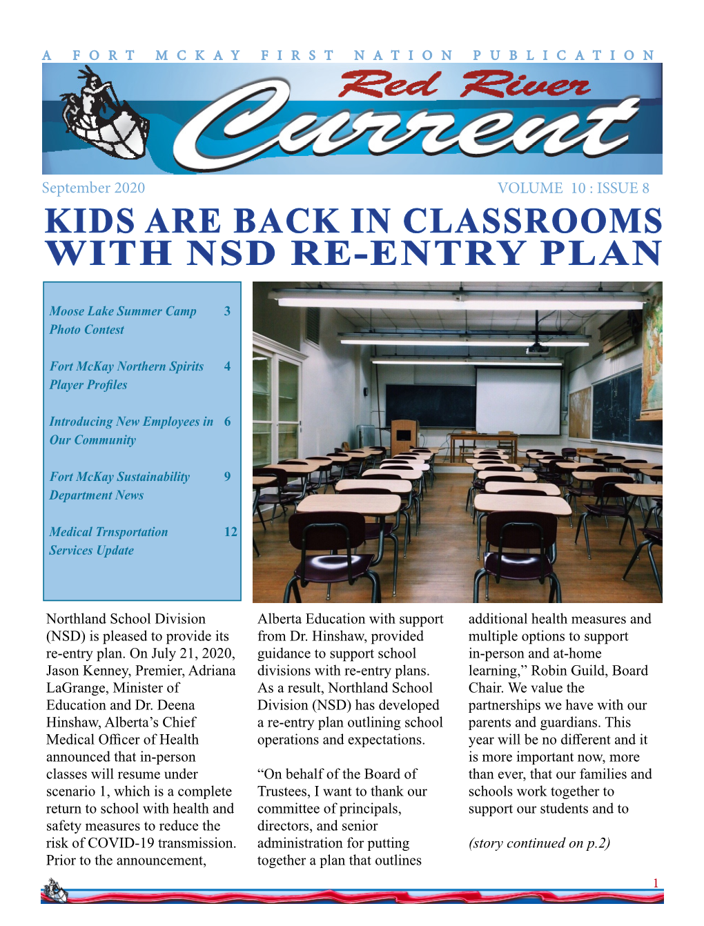 Kids Are Back in Classrooms with Nsd Re-Entry Plan