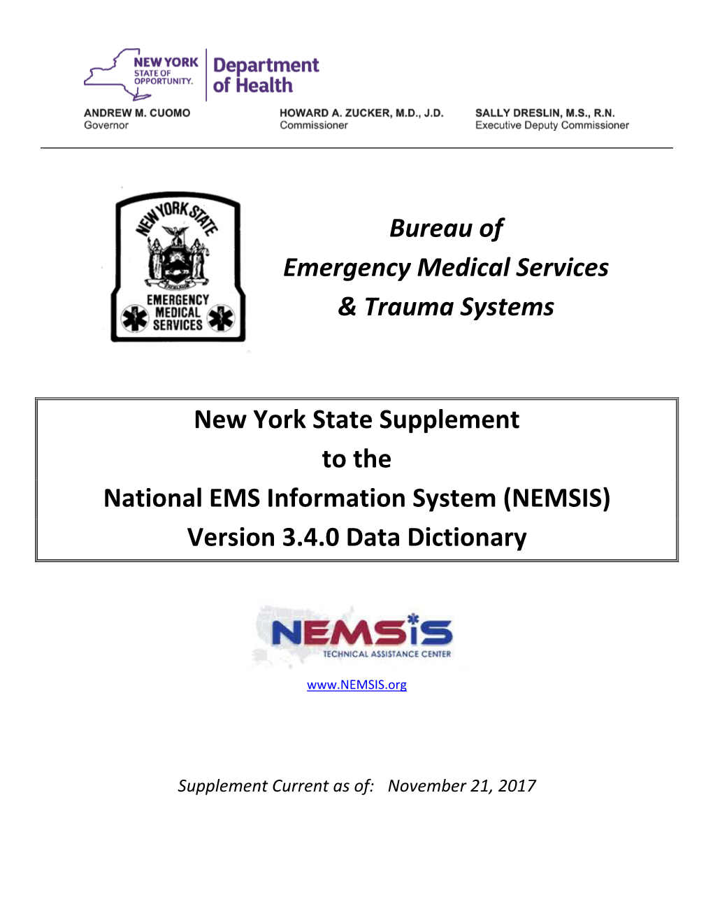 NYS V3 Data Dictionary