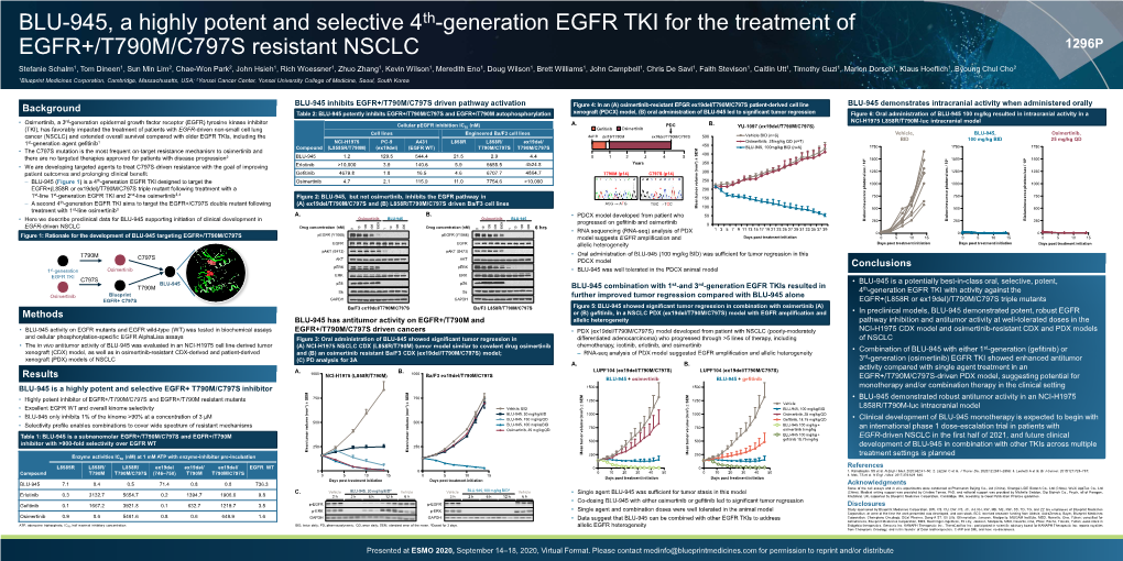 Generation EGFR TKI for the Treatment of EGFR+/T790M/C797S Resistant