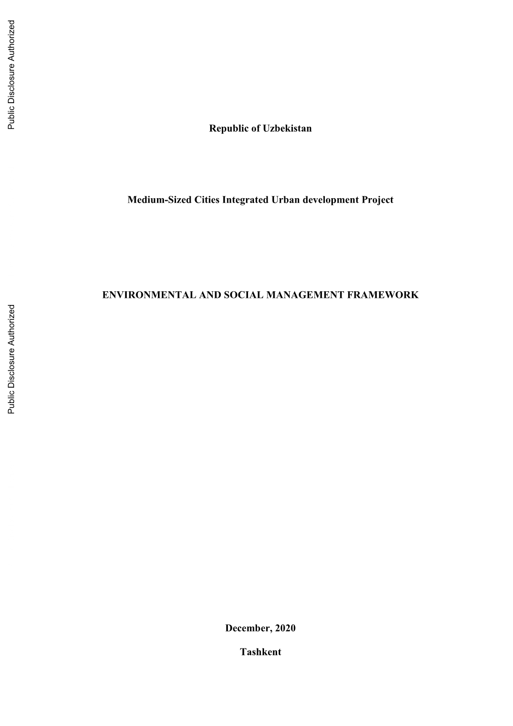 World Bank Document