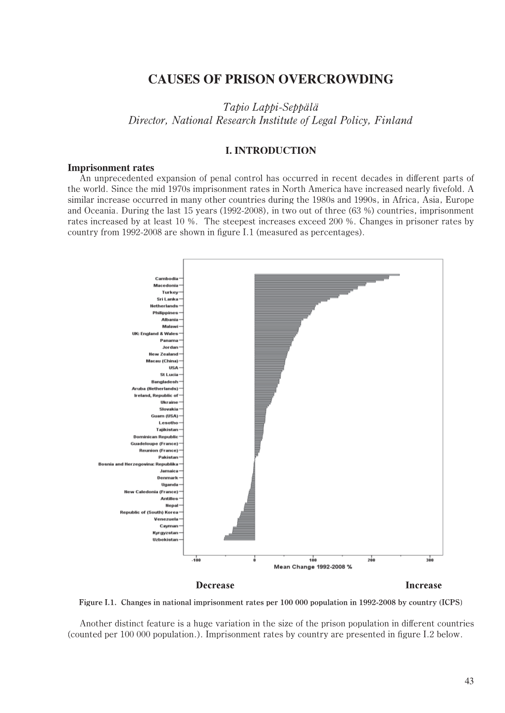 Causes of Prison Overcrowding