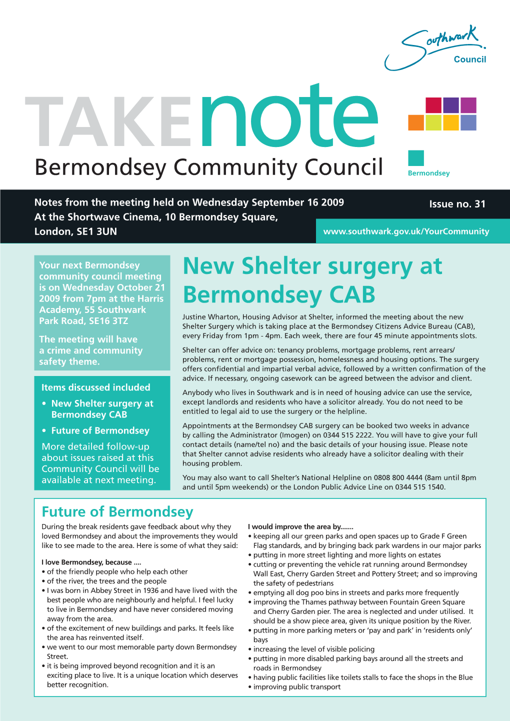 New Shelter Surgery at Bermondsey