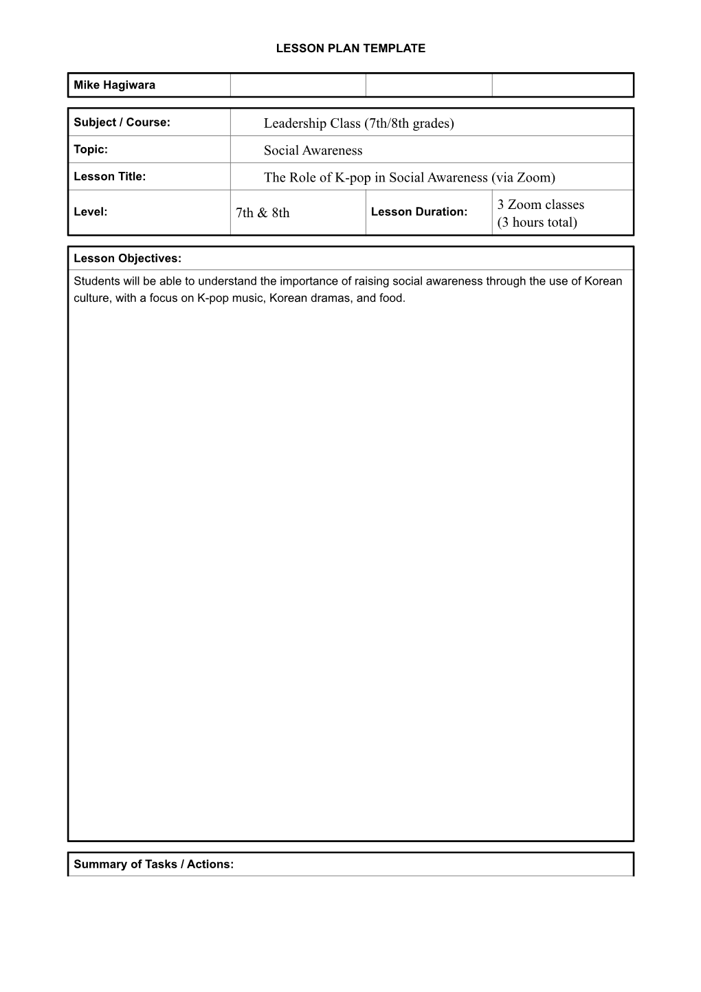 Lesson Plan-US-China Institute