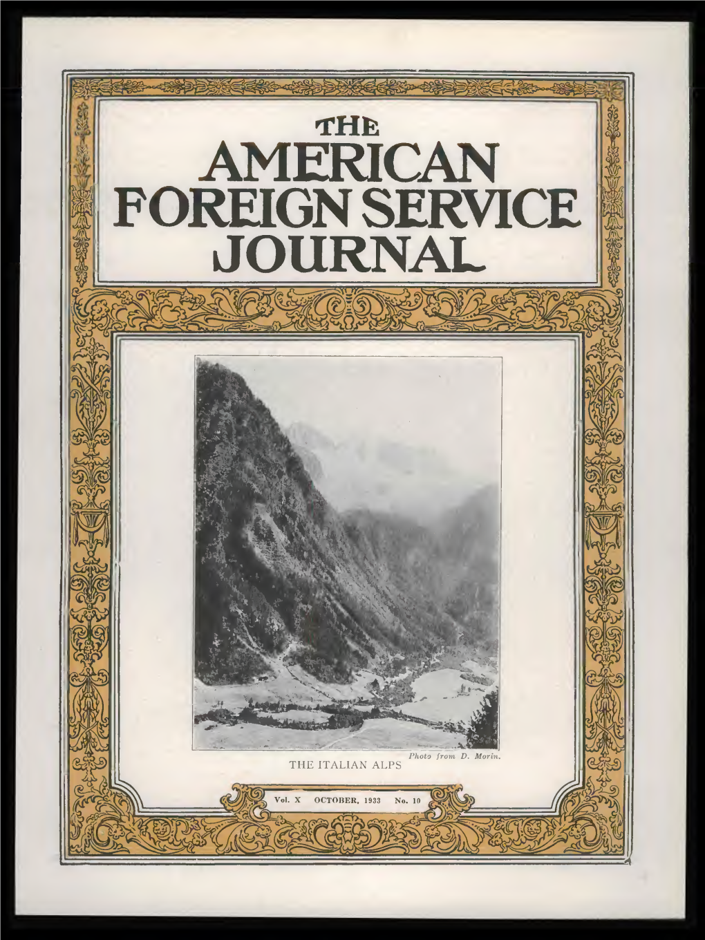 The Foreign Service Journal, October 1933