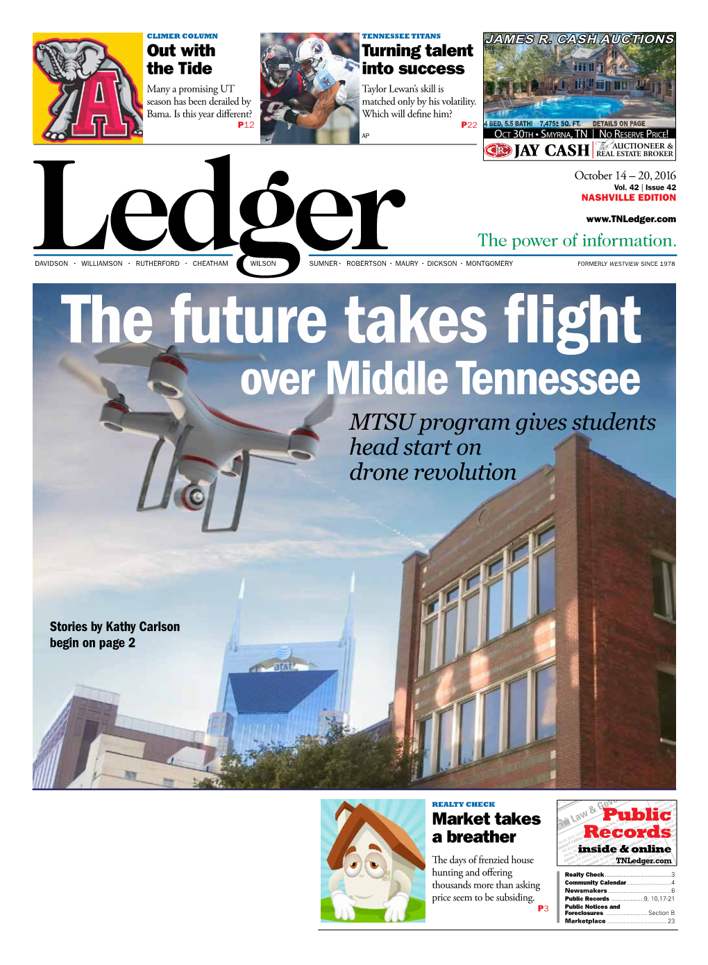 Over Middle Tennessee MTSU Program Gives Students Head Start on Drone Revolution